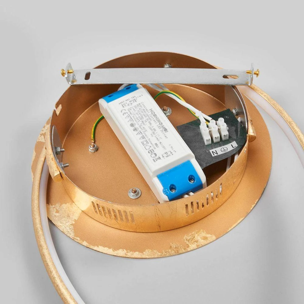 B-Ware Lindby Deckenleuchte Deckenlampe Led Joline Gold Metall Kunststoff Wohnraum B154