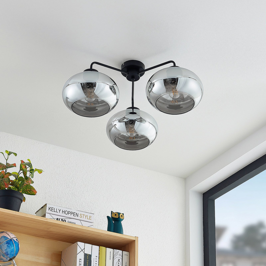 Lindby Navidia Deckenlampe Deckenleuchte Leuchte Lampen Deckenlicht Rauchglas722 B-Ware - 4251911728866