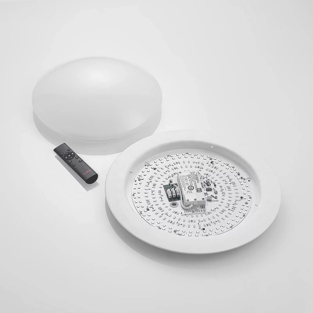 Lindby Deckenleuchte Lampe LED dimmbar Fernbedienung weiß Aurela Eisen PMMA - 4251911711417