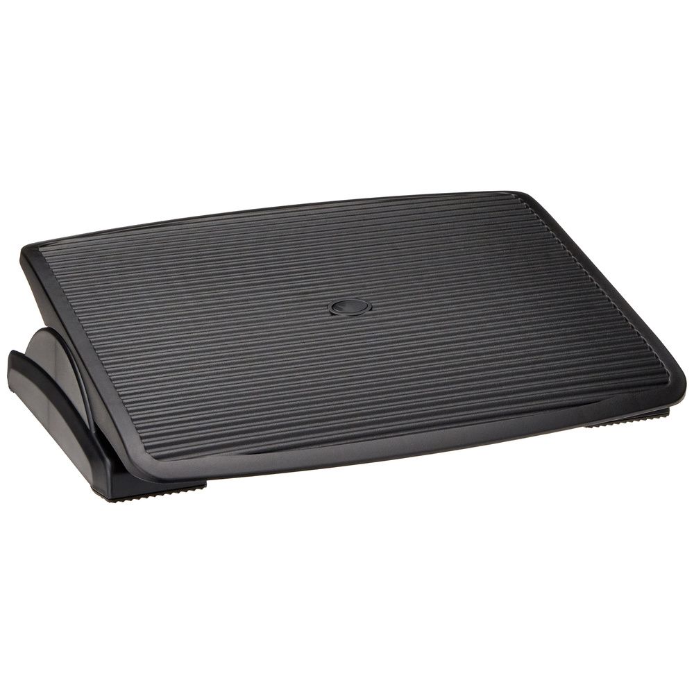 hjh OFFICE Fußstütze PIEDINO STRIPE schwarz neigbar Büro Schreibtisch Stützen - 4251084639167