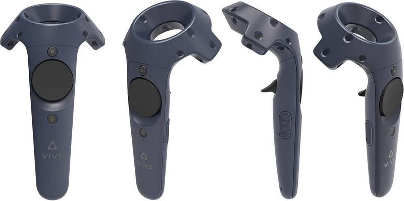 Htc Vive Pro Blau Virtual Reality Brille Inkl. Bewegungssensoren Siehe Text/Foto B-Ware