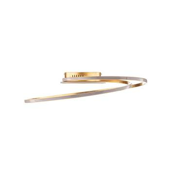 Lindby Dorle Led Deckenleuchte Deckenlampe Deckenlicht Leuchte Led Gold ø 60 Cm B-Ware