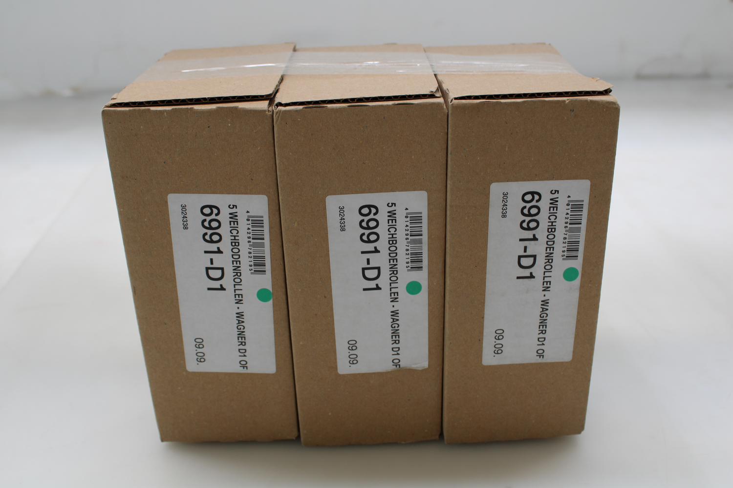 B-Ware Wagner D1 Office Weichbodenrollen Bürostuhlrollen Rollen 5 Stück Schwarz 3 Sets - 4014296782195