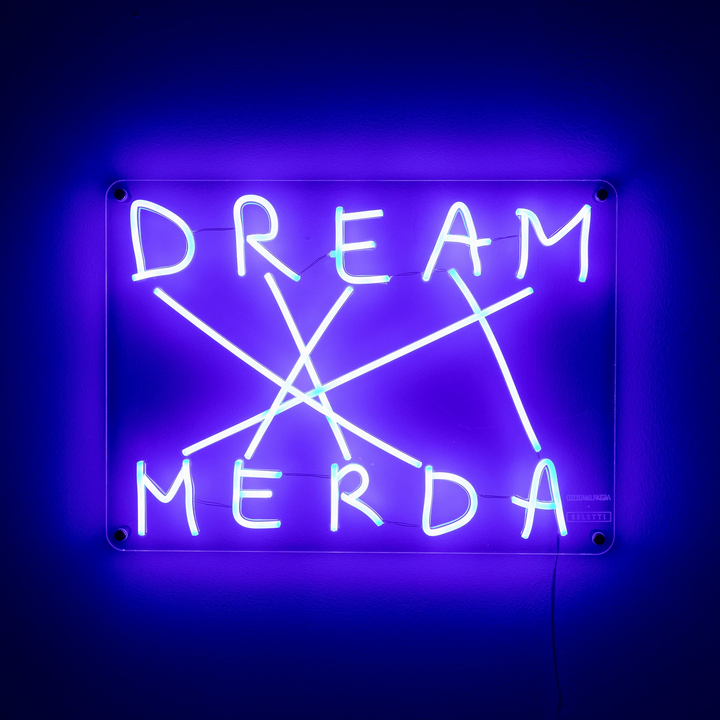 Seletti Dream Merda Led Deko Wandleuchte Wandleuchte Wandlampe Lampe Licht Blau B-Ware - 8008215130057