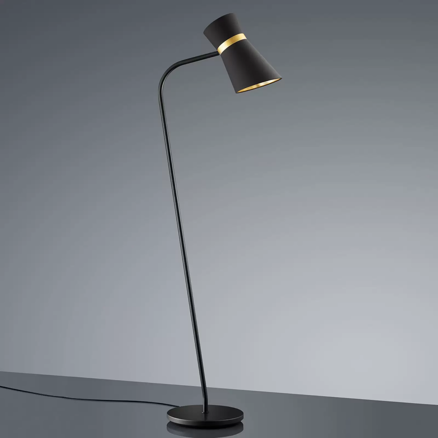 Baulmann Stehlampe Stehleuchte Lampe Leselampe Leuchte Leseleuchte Messing Matt B-Ware - 1570003