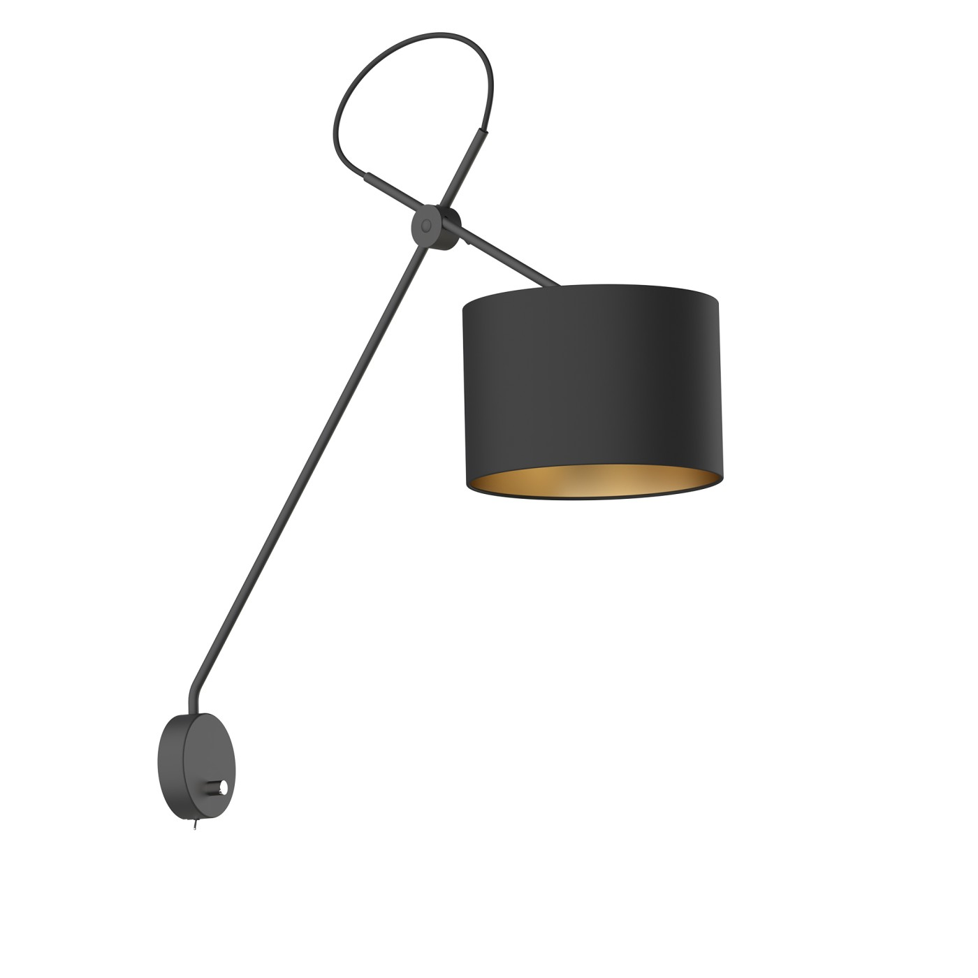 Nowodvorski Wandleuchte Viper Mit Flexiblem Gestell Schwarz Wandlampe Leuchte B-Ware - 5903139651394
