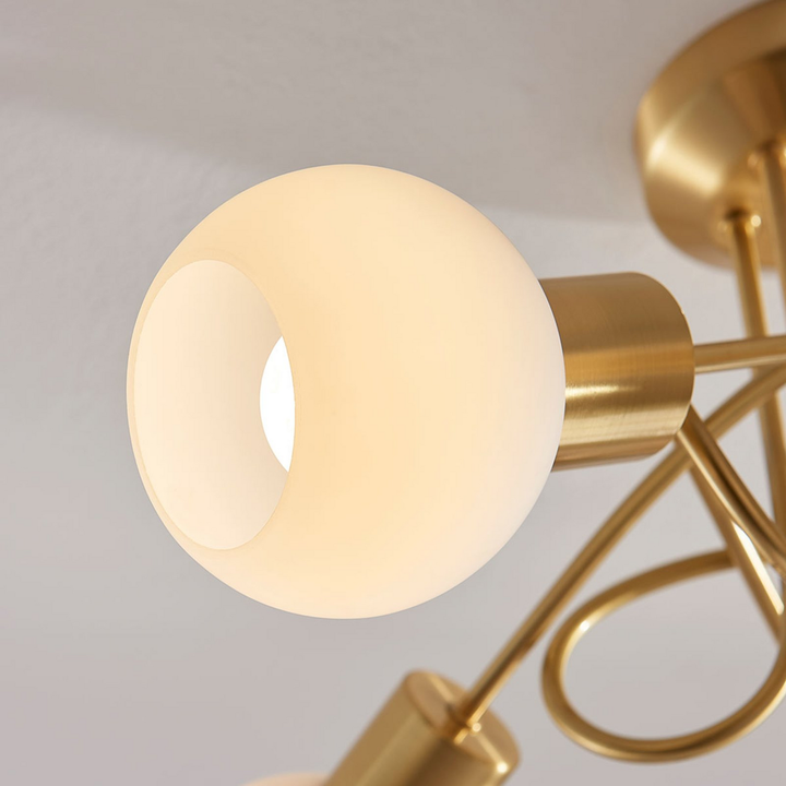 Lindby Deckenlampe Deckenlampe Lampe Leuchte Elaina 5-fl, messing SIEHE TEXT