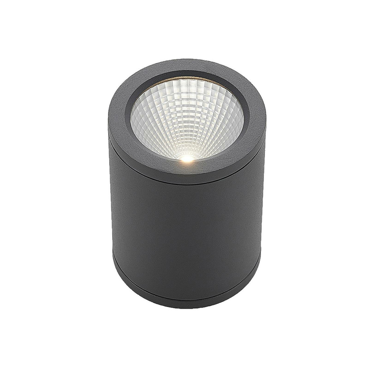 Lucande LED-Downlight Embla Deckenlampe Spot Leuchte Aluminium IP54 dunkelgrau