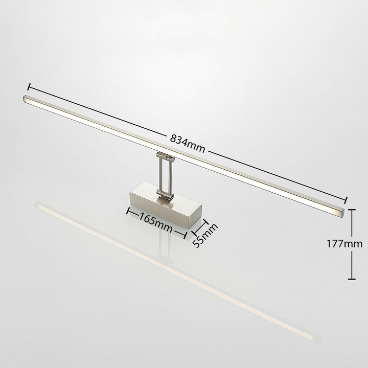 Lucande Thibaud LED-Bilderleuchte Lampe Leuchte Wandleuchte Wandleuchte nickel