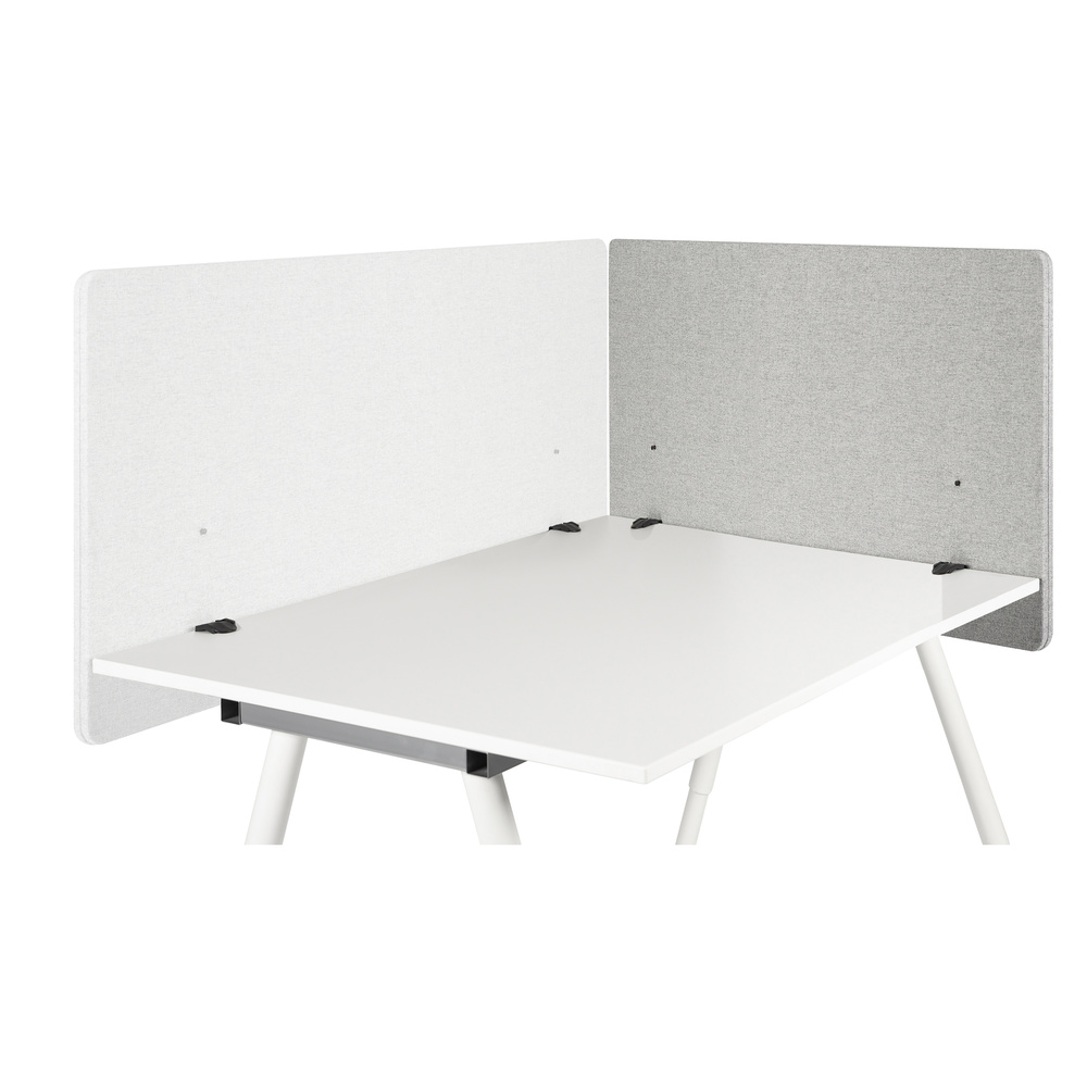 Hjh Office Flexmiut D Side Tischtrennwand Akustik Sichtschutz Hellgrau 80cm B-Ware - 4064323028390