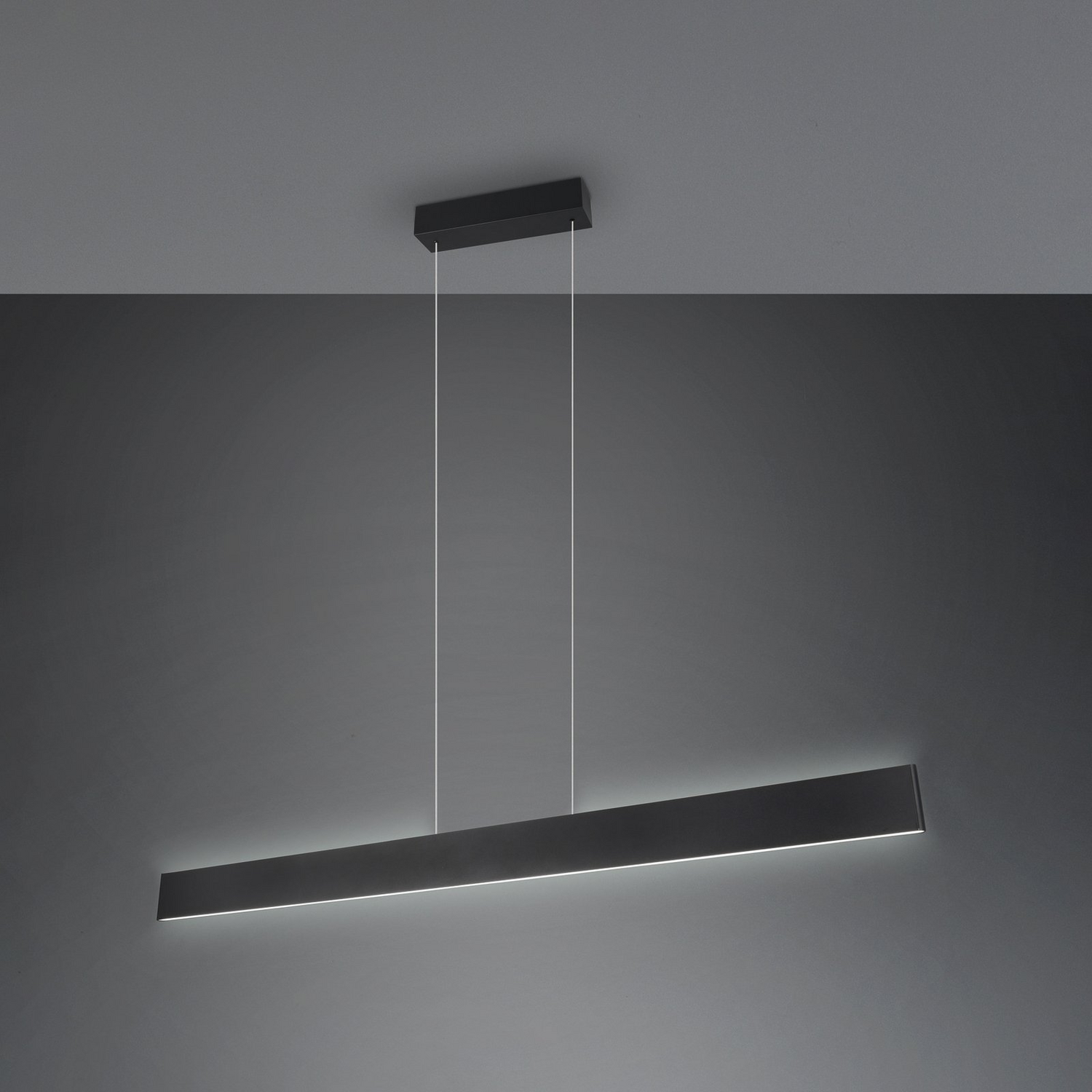 Trio Lighting Led Hängeleuchte Galway Schwarz Matt Up/Down Cct Metall Lampe B-Ware