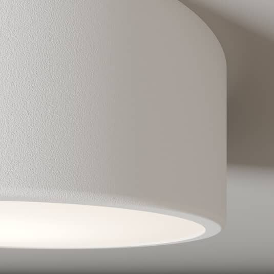 B-Ware Euluna Deckenlampe Cleo 20 Cm Weiß Deckenlampe Lampe Leuchte Rund Stahl Glas