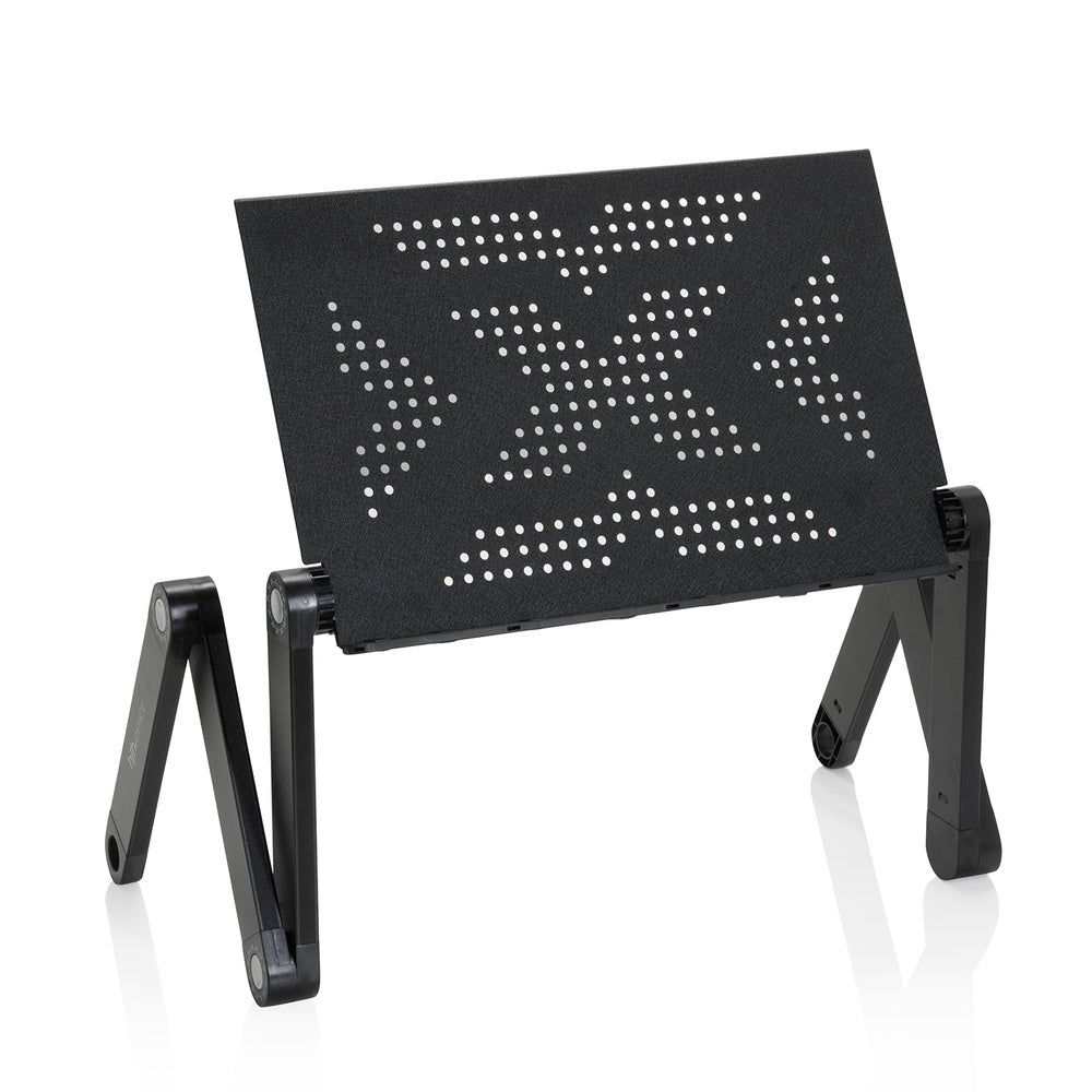 hjh OFFICE Sitz-Steh Schreibtischaufsatz Laptopständer klappbar Schwarz - 4064323013068