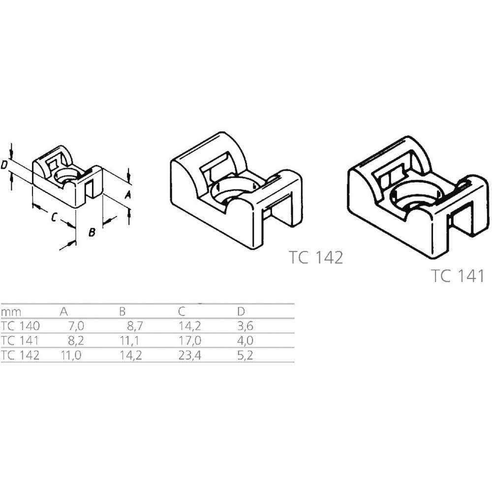 Lapp Tc 141 Befestigungssockel Sockel Befestigung Kabelbinderbefestigung B-Ware - 4044773202571