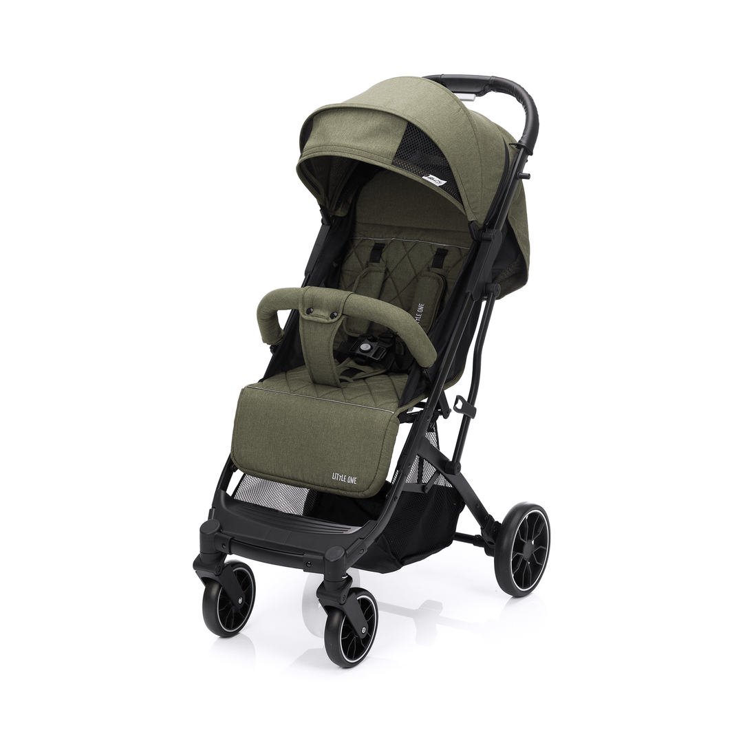 Little One Trip Plus Kinderwagen Sportwagen Reisebuggy Buggy Wagen Green Melange B-Ware