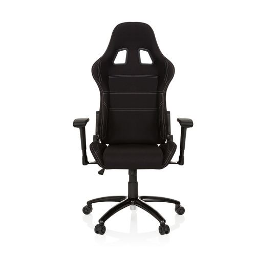 hjh OFFICE Gaming Stuhl Bürostuhl GAME FORCE Computerstuhl Stuhl Stoff schwarz   - 4251084660406