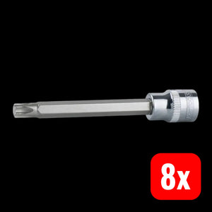 B-Ware Ks Tools Stecknuss Nuss Torx Innenvierkant T45 Cv Stahl 100 Mm 8 Stück