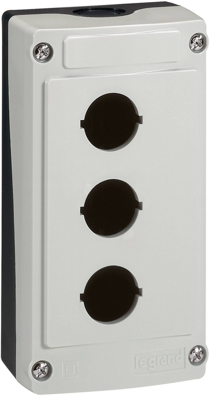 Baco Leergehäuse Gehäuse 3 Fach Leergehäuse Grau/Schwarz Ip66 3 Einbaustellen B-Ware - 3245062242037