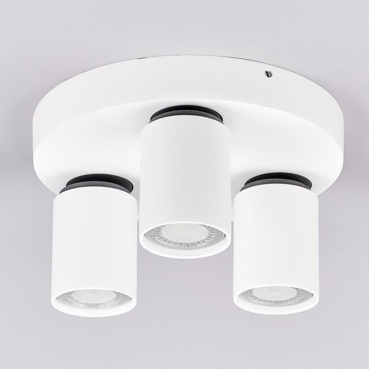 Lampenwelt 3-flammiges LED-Deckenrondell Deckenlampe Lampe Leuchte Decke Sean - 4251096509588