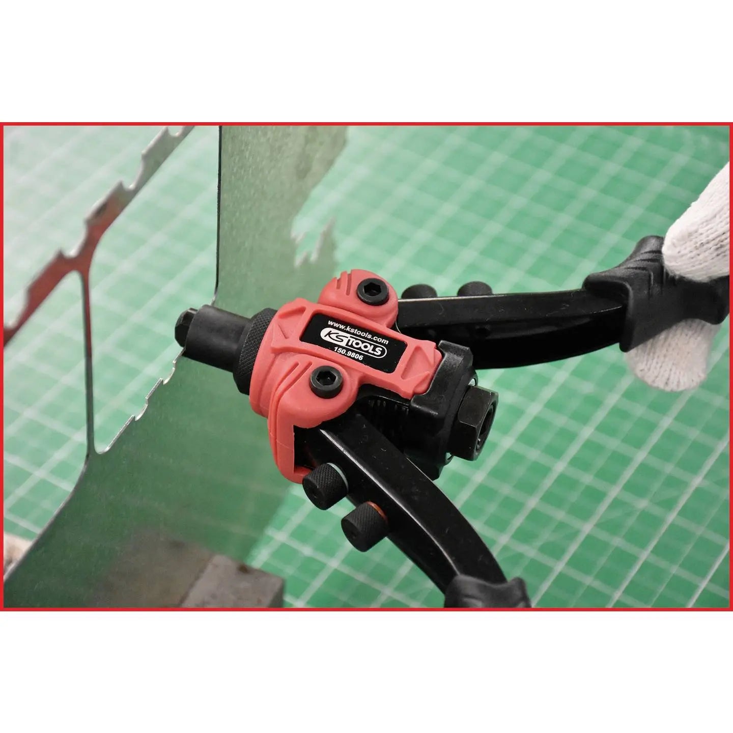 B-Ware Ks Tools 3 In 1 Nietzange Blindnietenzange Nieten Werkzeug 260mm Schwarz - 4042146864463