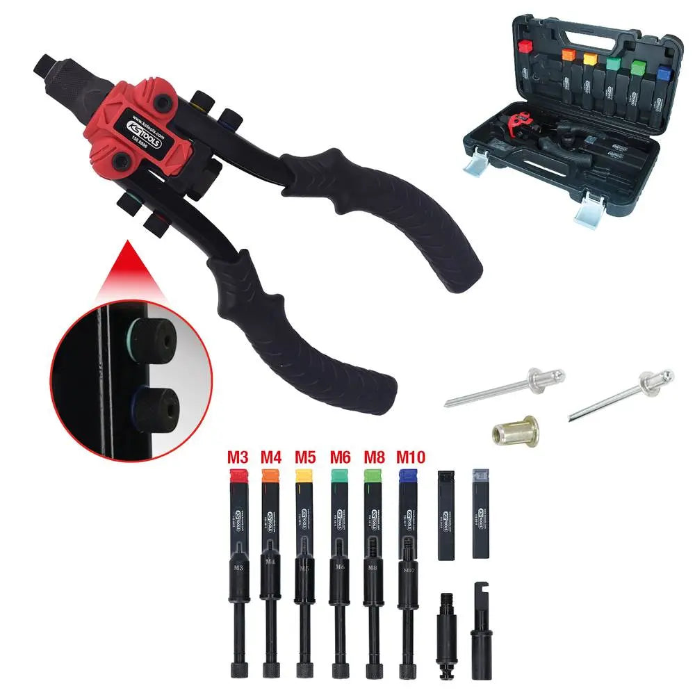 B-Ware Ks Tools Nietzange Blindnietzange Set Nietmutternsatz Zange Koffer Satz 15teilig - 4042146864456