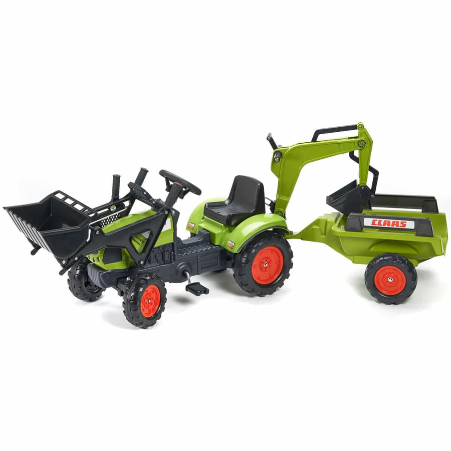 Falk 2040 N Kinder Trecker Bagger Lader Claas Arion 410 Anhänger Baggerschaufel  B-Ware - 3016202040147