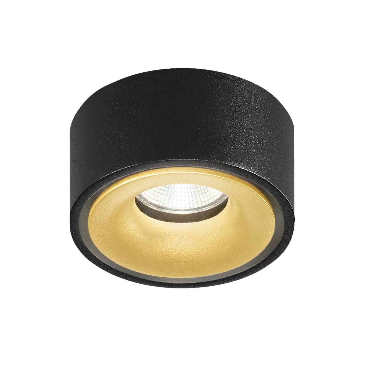 B-Ware Egger Einbaustrahler Spot Clippo Led Schwarz Gold Aluminium Warmweiß Dimmer - 3023178