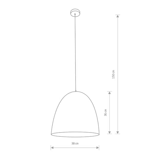 Nowodvorski Pendelleuchte Egg M Hängeleuchte Deckenlampe Lampe Metall Weiß B-Ware - 5903139902199