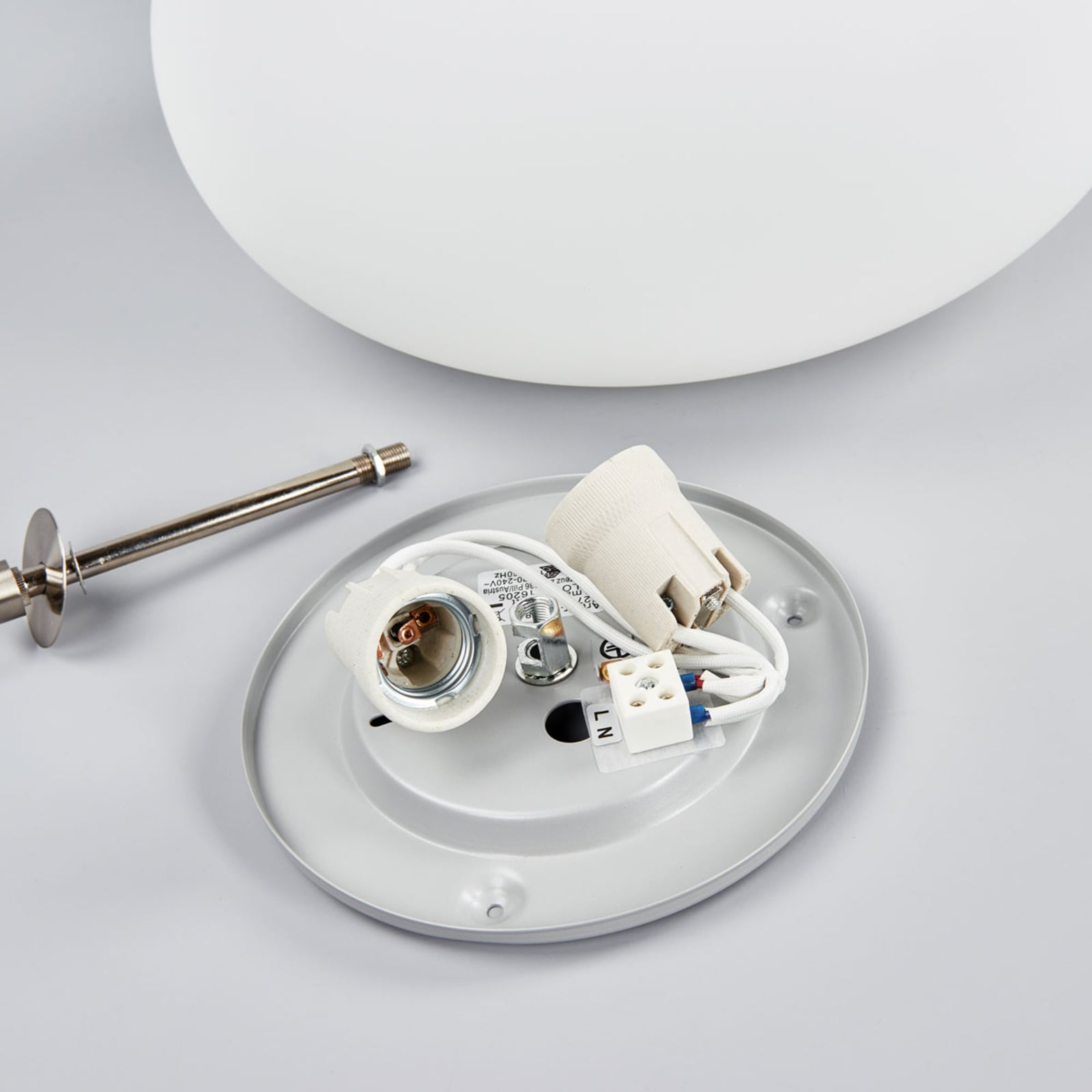 EGLO Deckenleuchte Lampe Optica LED dimmbar weiß nickel matt Ø35cm 21cm hoch - 9002759868123