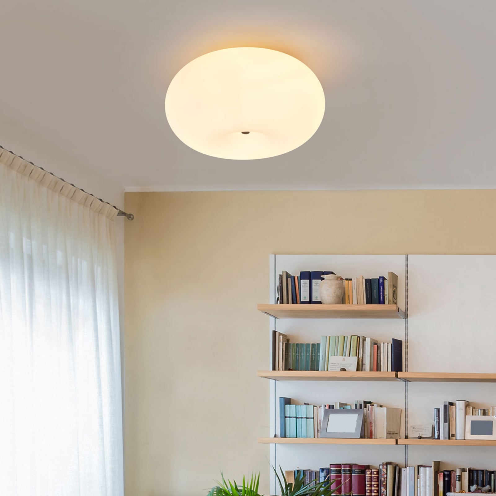 EGLO Deckenleuchte Lampe Optica LED dimmbar weiß nickel matt Ø35cm 21cm hoch - 9002759868123