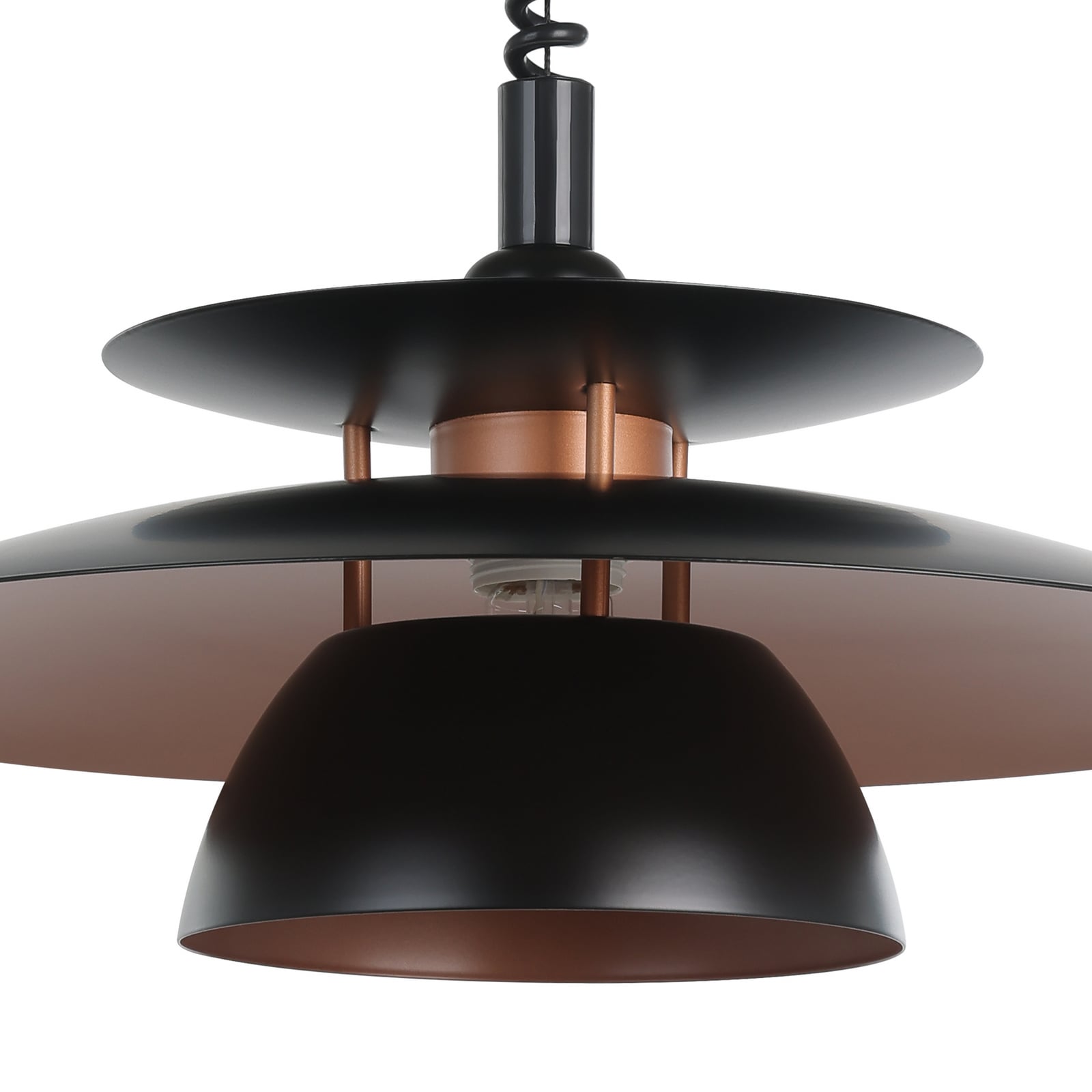 Eglo Hängeleuchte Brenda LED Pendelleuchte dimmbar schwarz kupfer 110cm Höhe - 9002759316662