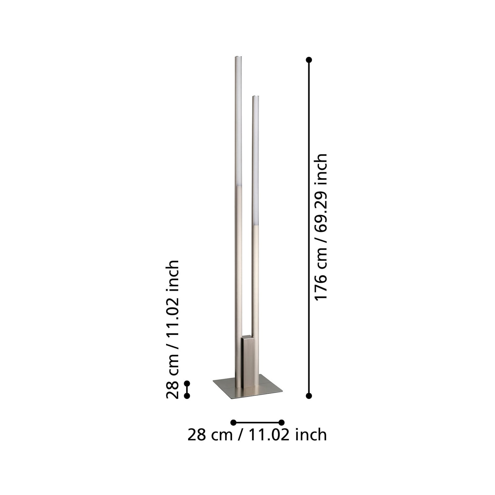 EGLO connect Stehleuchte Fraioli-Z LED dimmbar Lampe Lichtfarbe warmweiß - 9008606223558