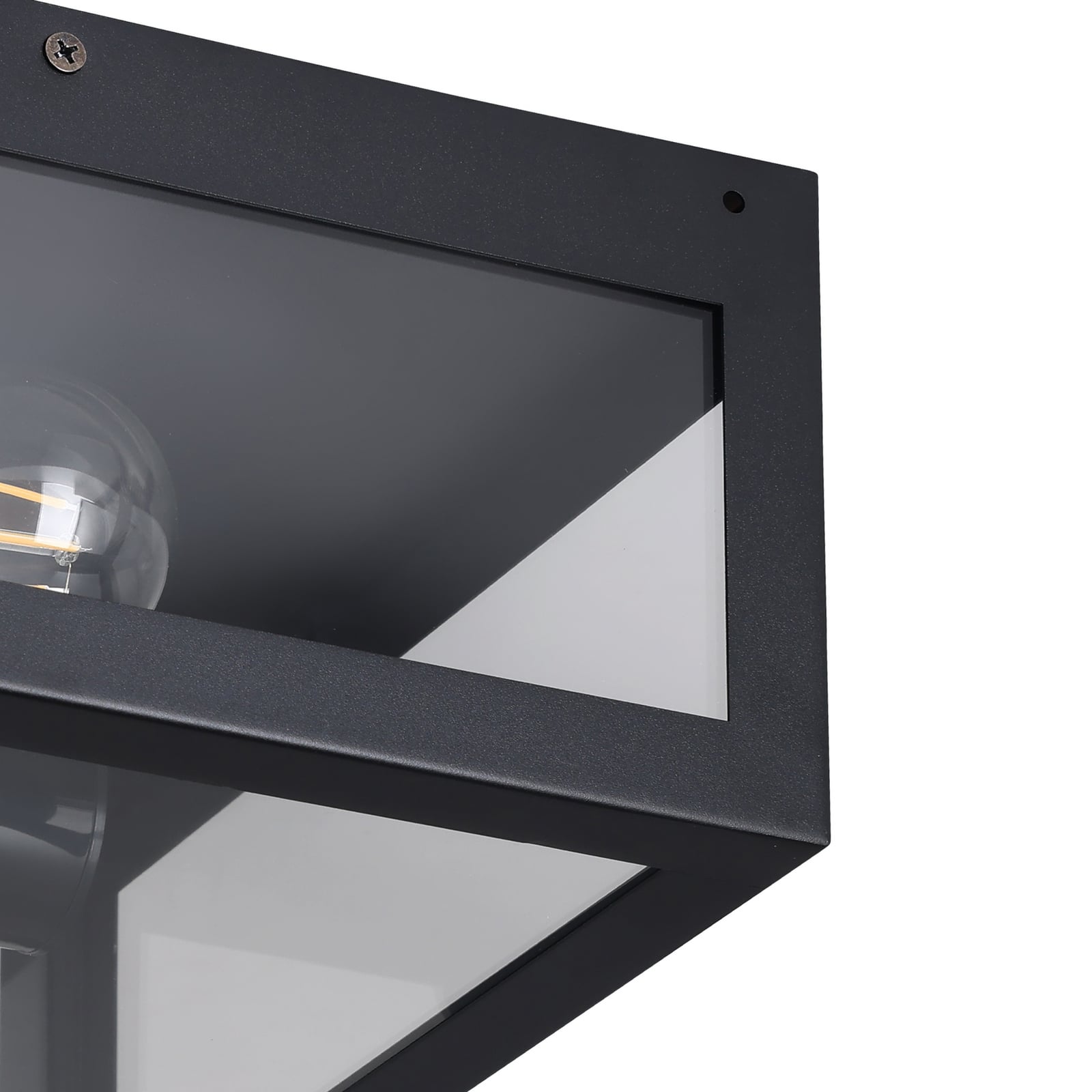 Eglo Deckenleuchte Lampe Amezola 2-flammig LED dimmbar schwarz 29x29cm IP44 - 9002759991227