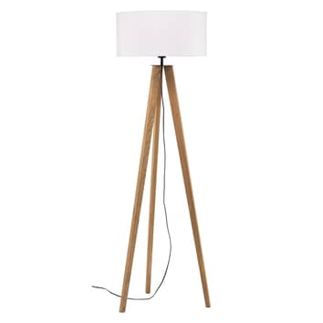 Euluna Stehlampe Maira Stehleuchte Standleuchte Lampe Dreibein Eiche Geölt Weiß B-Ware