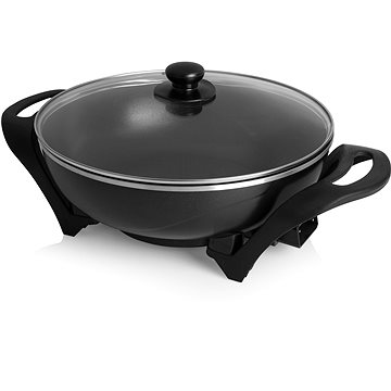 Tristar Elektro-Wok Schwarz 1500W 4,5l Antihaftbeschichtung 33cm Durchmesser - 8713016109590