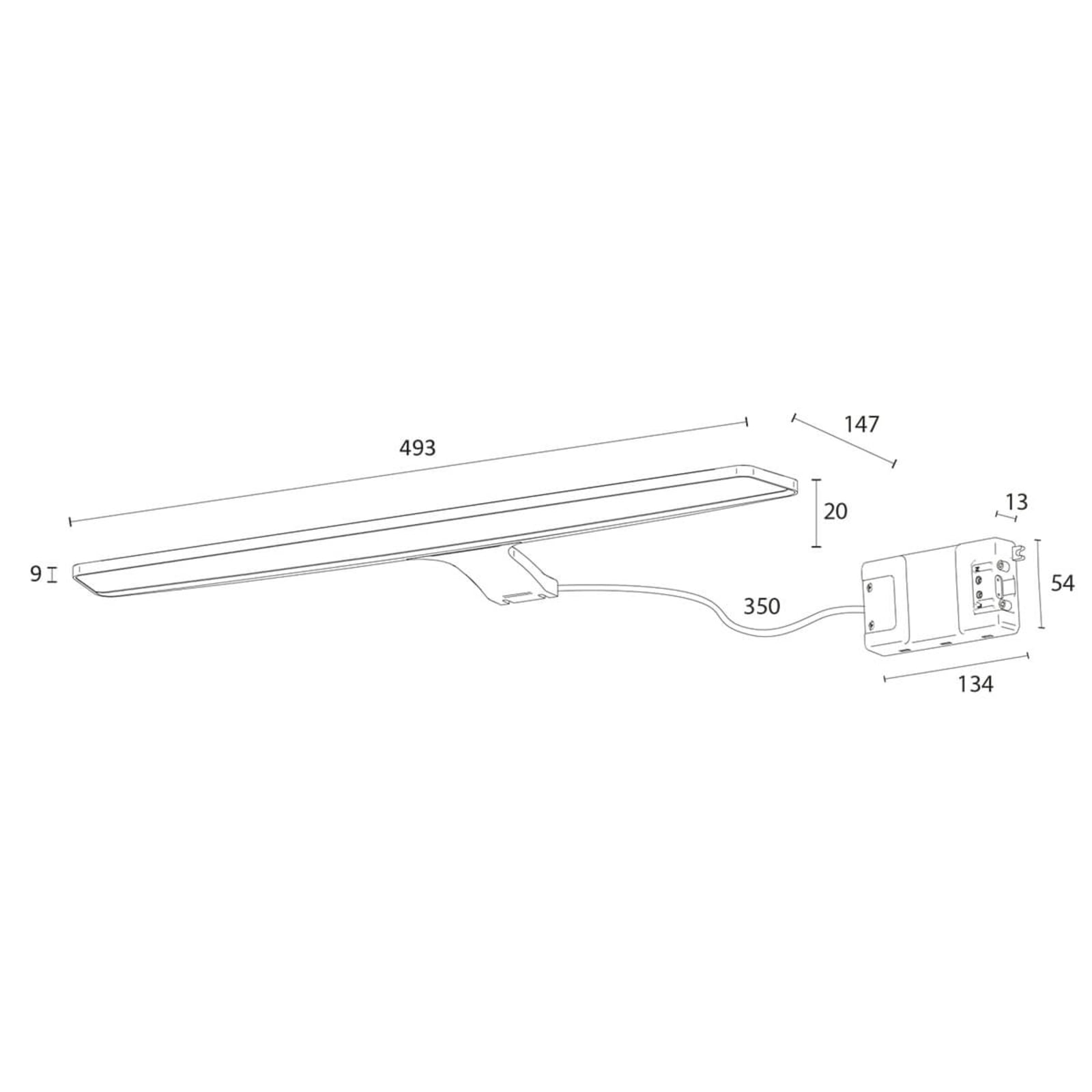 Ebir LED Spiegelleuchte Nayra tageslichtweiß 113° 0,9cm Leuchte Lampe Badlampe - 8435324901634