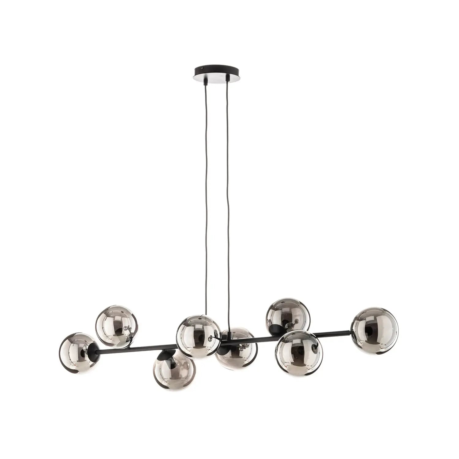 B-Ware Glassy Pendelleuchte Hängeleuchte Lampe Glas Schwarz Graphit E14 Wohnzimmer - 3071188