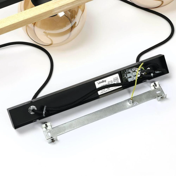 Lindby Marla Pendelleuchte Hängelampe Deckenlampe Lampe 3 Flammig E27 Rauchgrau B-Ware