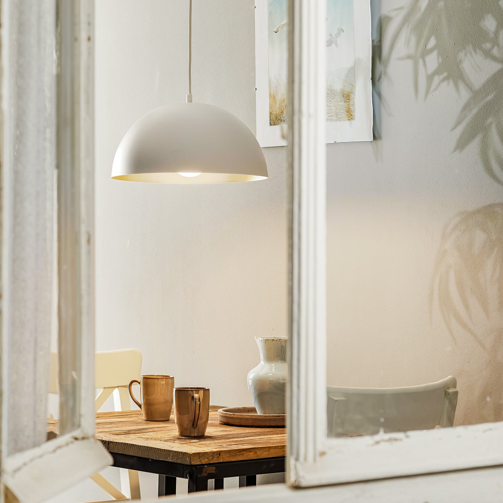 Hängelampe Beta LED Hängeleuchte Pendellampe dimmbar gold weiß Metall 17cm - 5902693778974