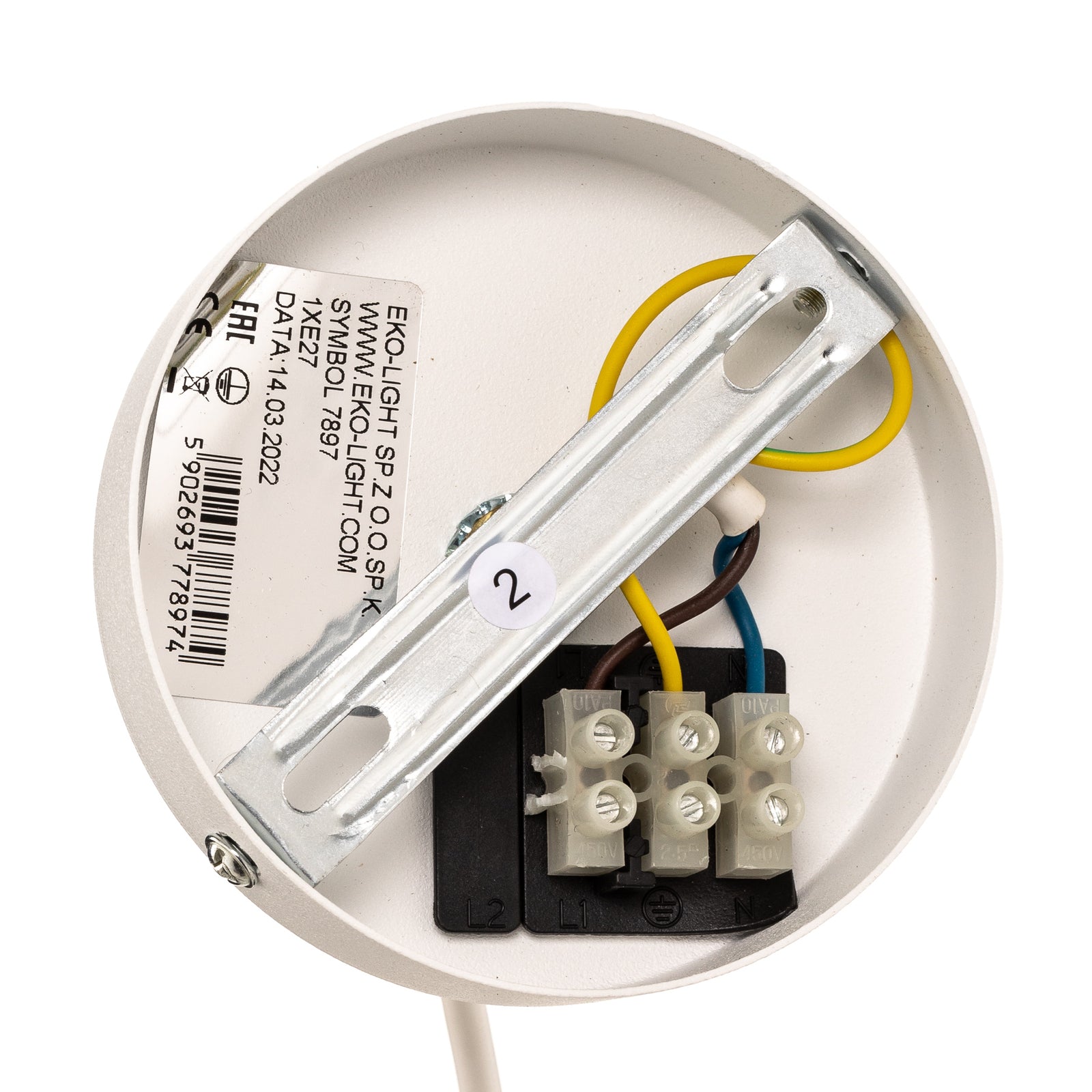 Hängelampe Beta LED Hängeleuchte Pendellampe dimmbar gold weiß Metall 17cm - 5902693778974