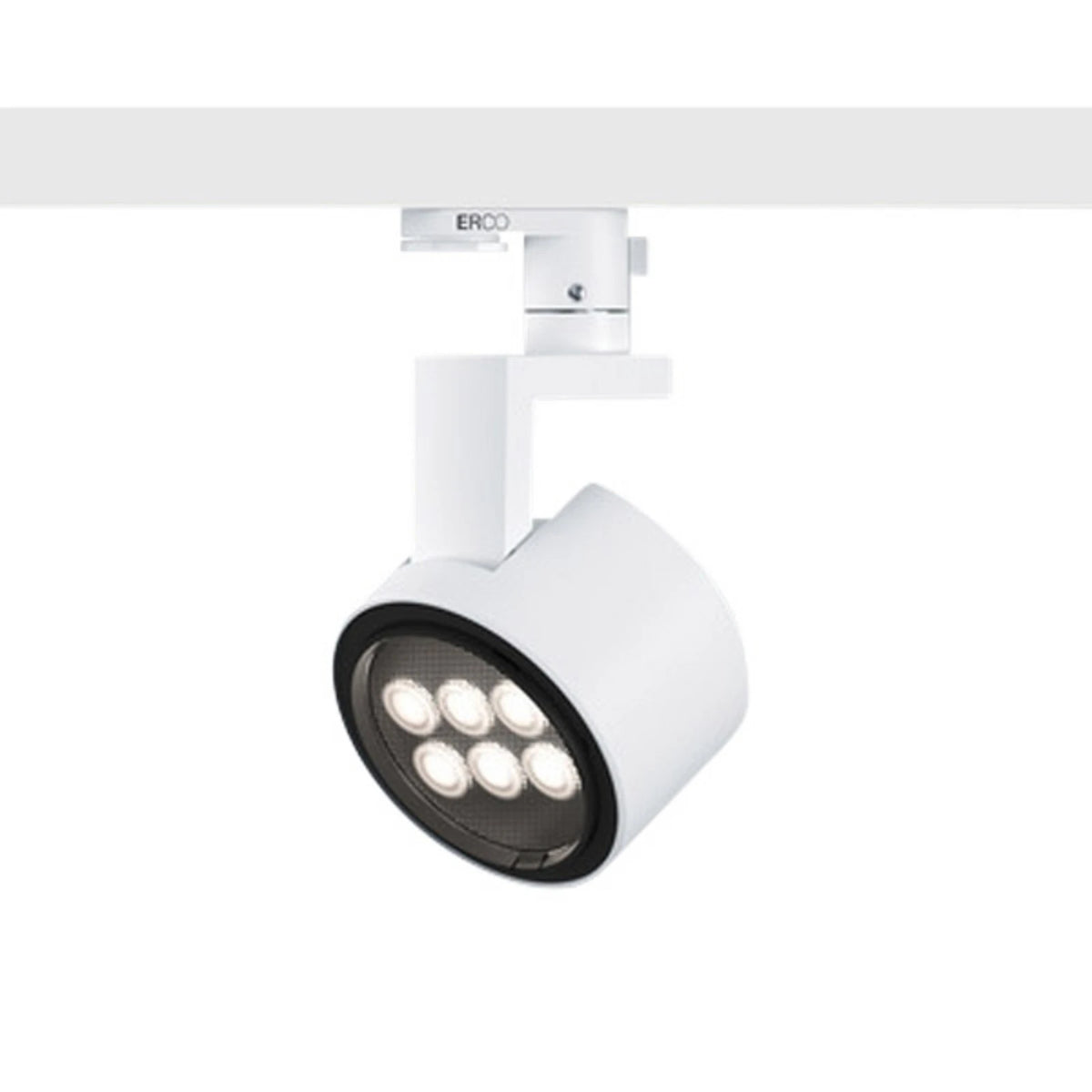 ERCO Strahler Spot Leuchte 230V LED 12W Flood 930 Weiß Stromschiene SIEHE TEXT - 3079084