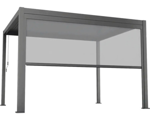 B-Ware Pergola Pavillon Terrassenüberdachung Mit Lamellendach Sonnenrollo