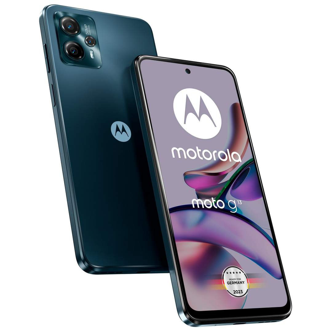 Motorola moto g13 128 GB Matte Charcoal Smartphone Handy 4GB RAM Speicher 4G LTE