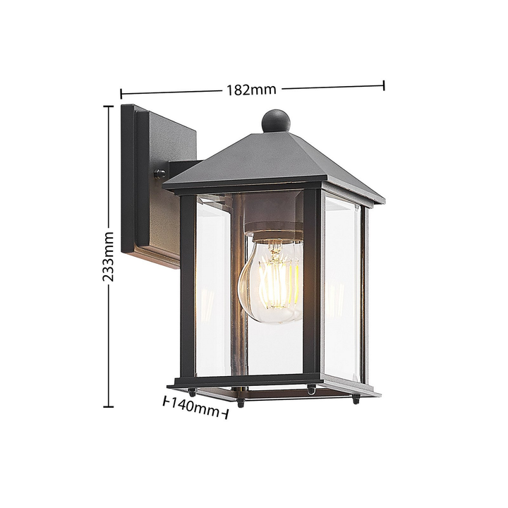 Lindby Giavanna Außenwandleuchte Wandleuchte Wandlampe Wandlicht 23,3 cm Laterne