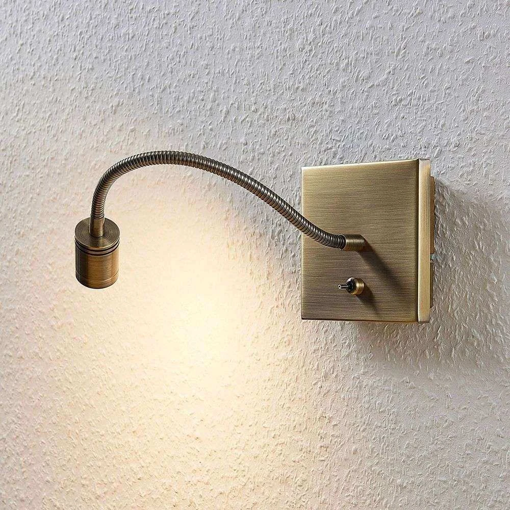 Lampe de lecture murale LED Lindby de qualité B, lampe de lecture murale Mayar, lampe LED LA436