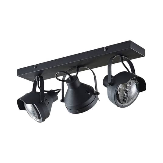 Lindby Scheinwerfer-Deckenstrahler Henega schwarz 3-flg Deckenlampe Deckens260 - 4251096559514