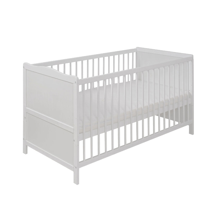 urra Kinderbett Babybett Bett mit Lattenrost Babybett 70x140cm weiß SIEHE FO461 - 4250224300837