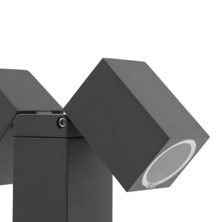 Lindby Sockelleuchte Othil 50 cm grau Aluminium Sockellampe Lampe Leuchte Spot
