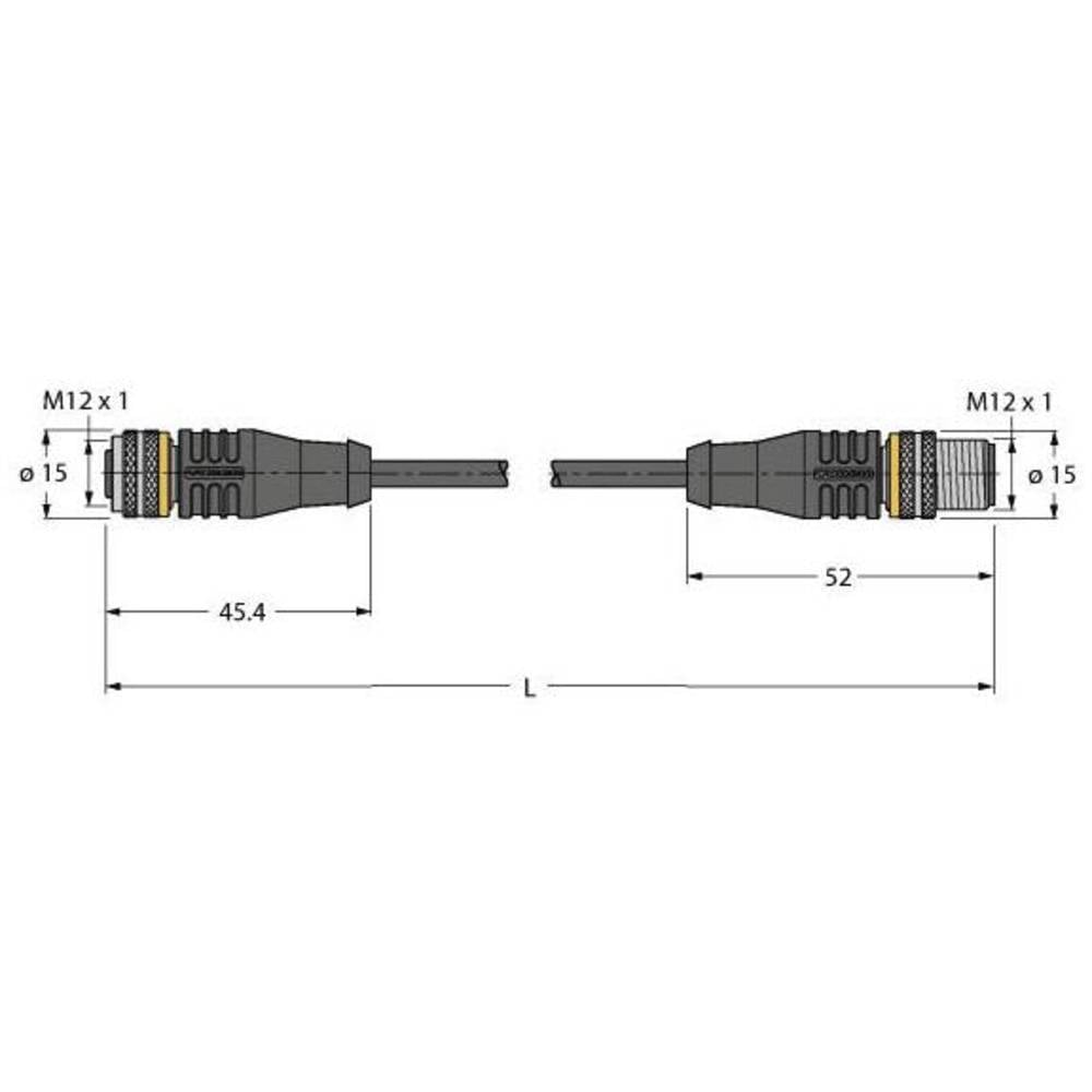 Turck 6626354 Sensor /Aktor Steckverbinder Konfektioniert 0.60m Industriestecker B-Ware - 4047101300123