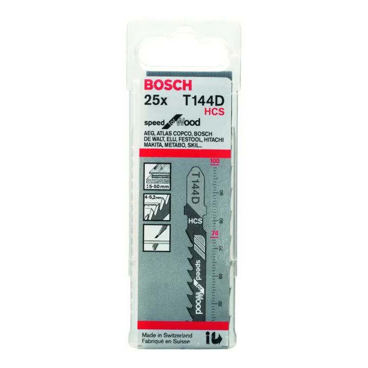 B-Ware Bosch Stichsägeblatt T 144 D Ve à 25 Stück Speed For Wood Sägeblatt - 3165140127691